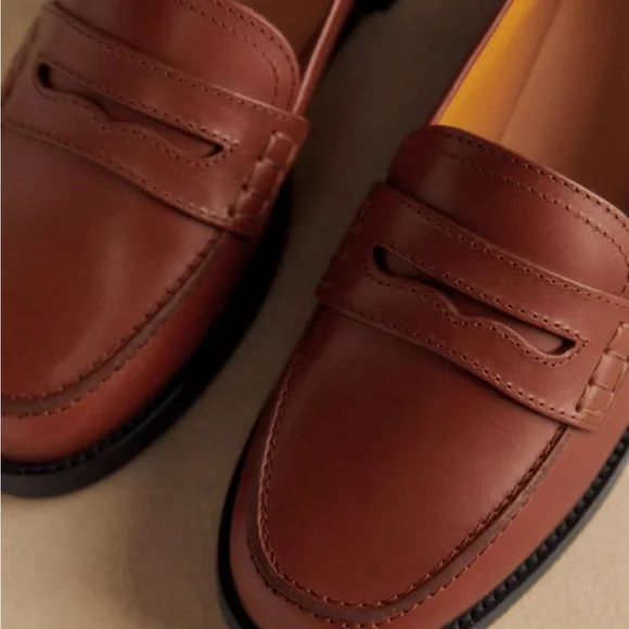 Sezane André Loafers Natural Heritage Leather - Size 8 - Picture 2 of 9